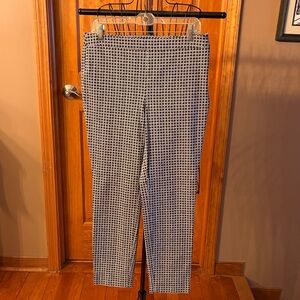 Talbots Women’s  Blue and White Geometric Pants